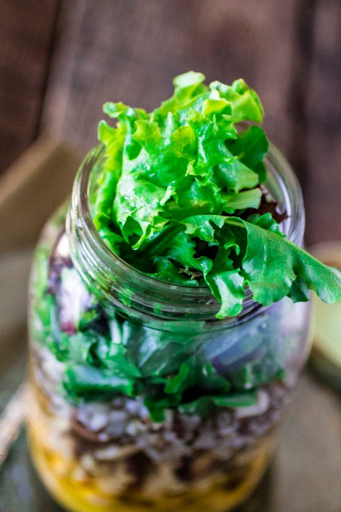 Easy Mason Jar Salad | www.oliviascuisine.com