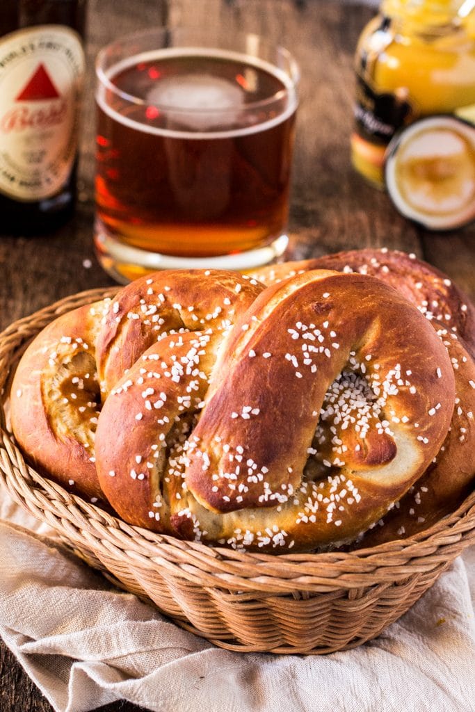 German Soft Pretzels (Laugenbrezel) | www.oliviascuisine.com | Oktoberfest is here and I'm sure you're looking for a good pretzel recipe to go with all that beer! ;-)