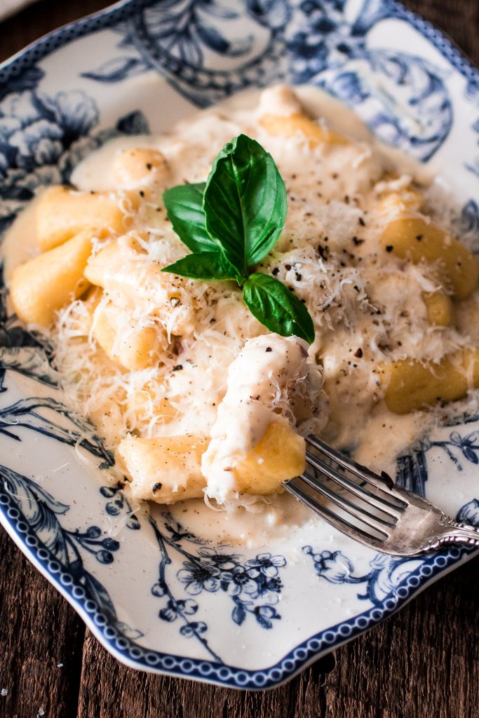 Gnocchi with Creamy Asiago Sauce | www.oliviascuisine.com