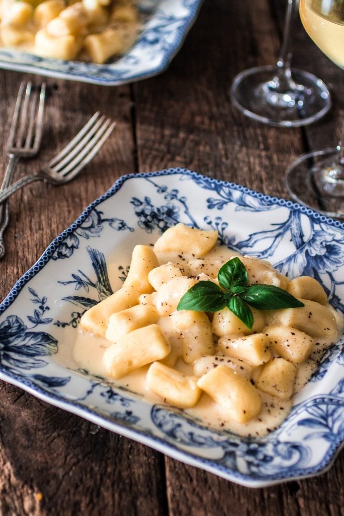 Gnocchi with Creamy Asiago Sauce | www.oliviascuisine.com