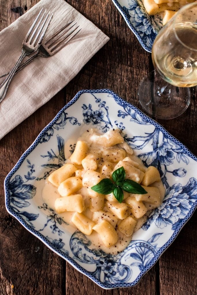 Gnocchi with Creamy Asiago Sauce | www.oliviascuisine.com