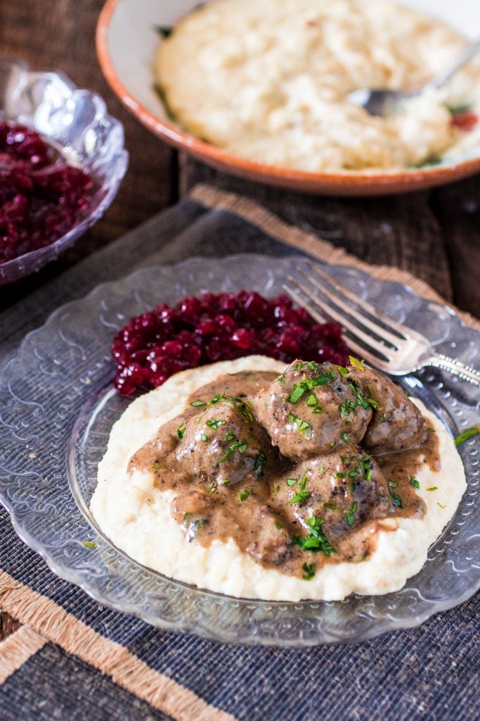 Swedish Meatballs | www.oliviascuisine.com | Swedish Meatballs smothered in gravy. So delicious and so much better than the IKEA version!