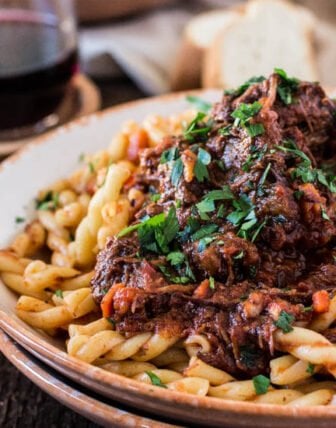 Braised Beef Ragu with Gemelli