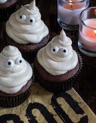 Ghost Halloween Cupcakes