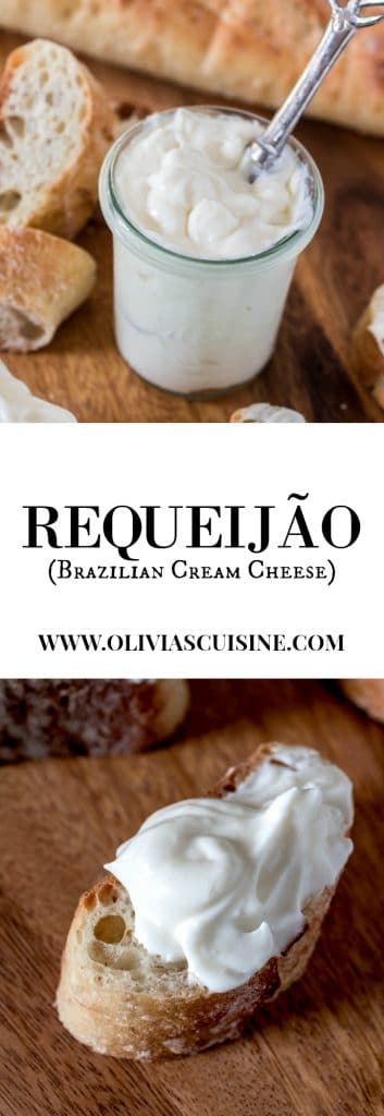 Requeijão (Brazilian Cream Cheese) | www.oliviascuisine.com | Brazilian cream cheese made in less than 10 minutes with the aid of a blender! Incredibly soft and creamy and way better than regular cream cheese. No wonder Brazilians are crazy about this stuff!