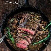 Rosemary and Garlic Roast Beef | www.oliviascuisine.com | Wow your dinner guests with this aromatic rosemary and garlic roast that is so simple to make and complete with a beautiful presentation paired with Rioja Reserva wines. #sponsored