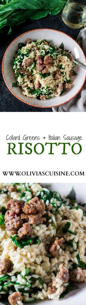 Collard Greens & Italian Sausage | www.oliviascuisine.com | A delicious and easy recipe for those days when you are craving some comfort food!