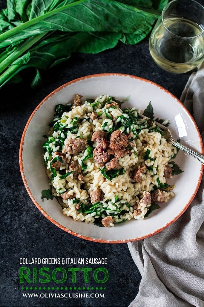 Collard Greens & Italian Sausage | www.oliviascuisine.com | A delicious and easy recipe for those days when you are craving some comfort food!