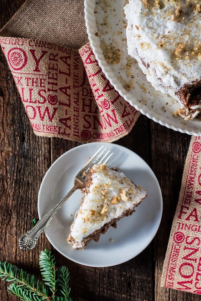 Brazilian Walnut Torte | www.oliviascuisine.com | My grandmother's Christmas torte is incredibly addicting. Only 5 ingredients create this rich, decadent dessert that will be the perfect addition to your holiday table.