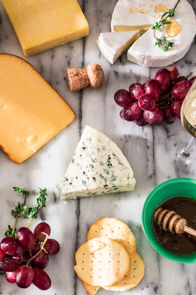 How to Assemble a Beautiful Cheese Board | www.oliviascuisine.com | An elegant cheese board that pairs perfectly with a bottle of Gloria Ferrer wine. #sp #BeGlorious