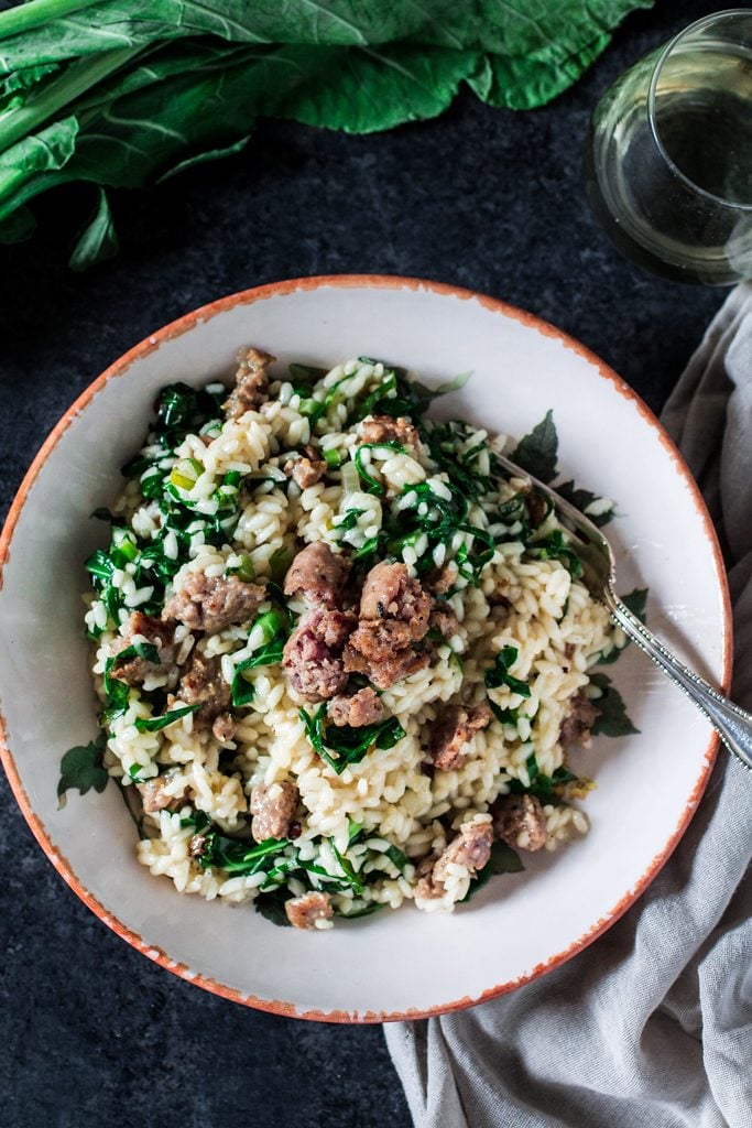 Collard Greens & Italian Sausage | www.oliviascuisine.com | A delicious and easy recipe for those days when you are craving some comfort food!