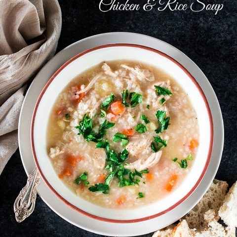 Brazilian Chicken and Rice Soup | www.oliviascuisine.com | Perfect for the cold weather of for when you are feeling sad and needing a bowl of grandma's love! :)