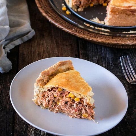 Brazilian Chicken Pot Pie | www.oliviascuisine.com | This classic Brazilian Empadão de Frango will have you going for seconds and even thirds! PACKED with delicious filling and made with a buttery/flaky crust , this dish is guaranteed to impress!