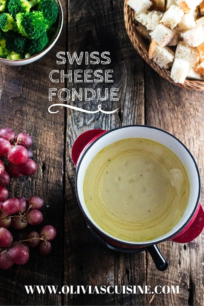 Swiss Cheese Fondue - Olivia's Cuisine