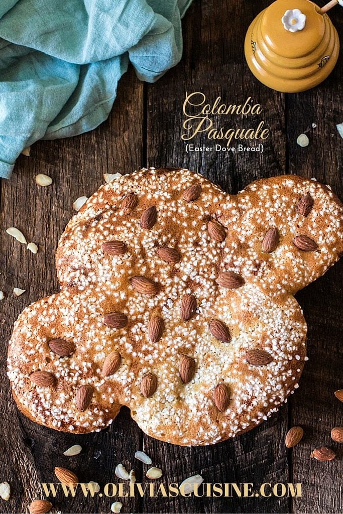 Easter Dove Bread (Colomba Pasquale) | www.oliviascuisine.com | This classic Italian sweet bread is a must at my Easter table. Traditionally filled with candied and dried fruit, this delicious sweet bread is great for brunch or dessert, accompanied by some Mascarpone cheese and honey. #sp #BRMEaster #CleverGirls