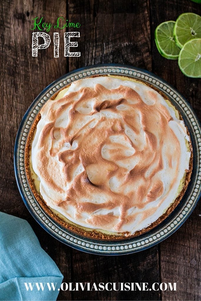 Easy Key Lime Pie | www.oliviascuisine.com | A perfectly sweet and tart dessert that originated in Key West. Super easy and a crowd pleaser! #sponsored