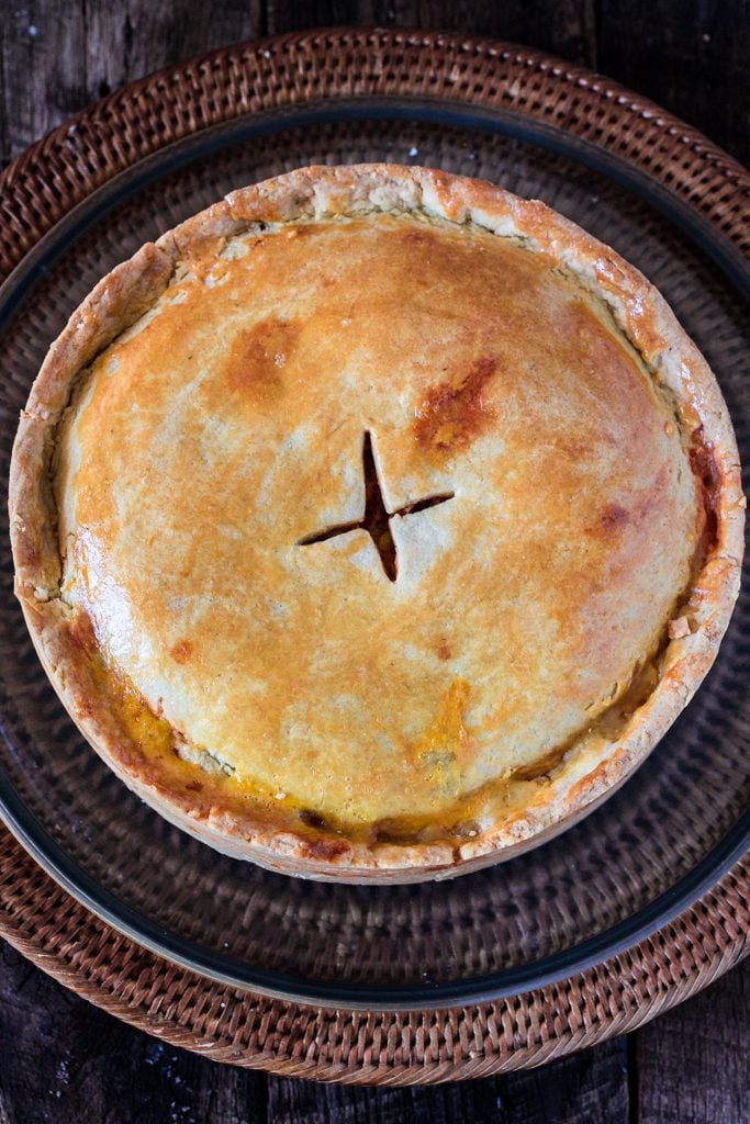 Brazilian Chicken Pot Pie | www.oliviascuisine.com | This classic Brazilian Empadão de Frango will have you going for seconds and even thirds! PACKED with delicious filling and made with a buttery/flaky crust , this dish is guaranteed to impress!