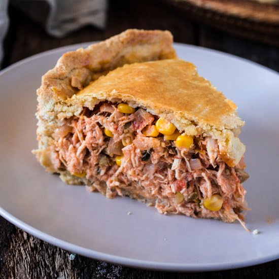 Brazilian Chicken Pot Pie | www.oliviascuisine.com | This classic Brazilian Empadão de Frango will have you going for seconds and even thirds! PACKED with delicious filling and made with a buttery/flaky crust , this dish is guaranteed to impress!