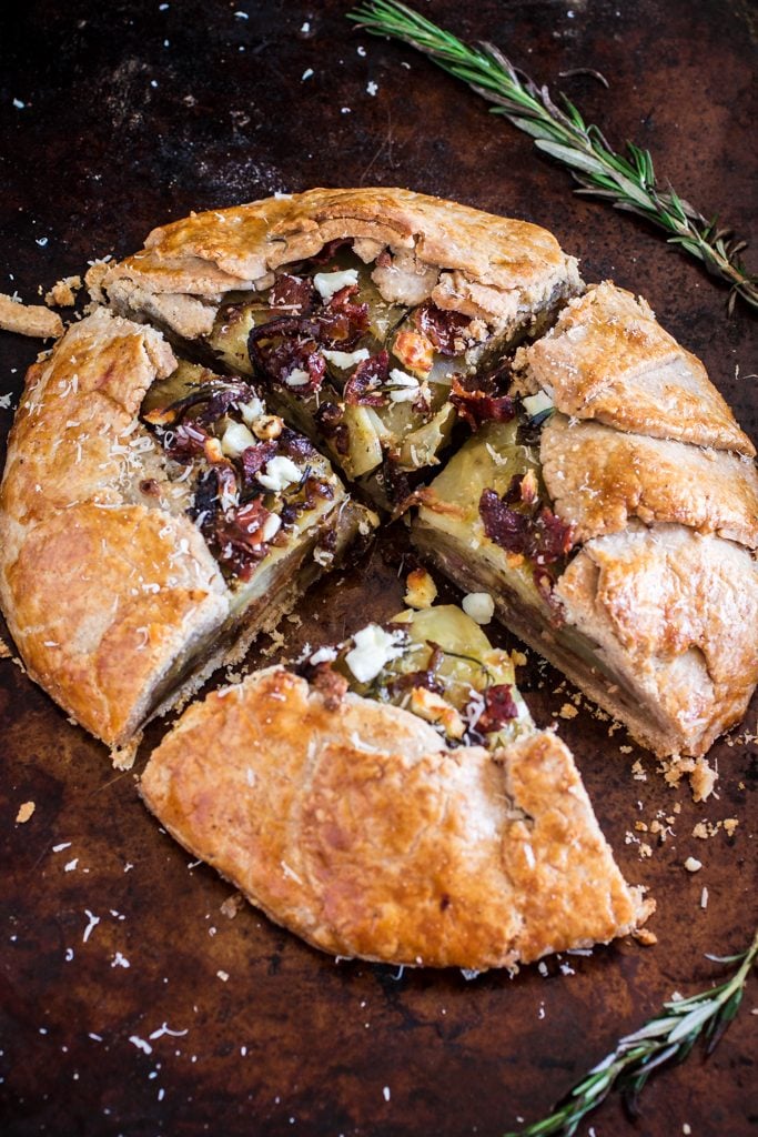 Potato Galette with Caramelized Onions  Bacon  Goat Cheese and Rosemary - 34
