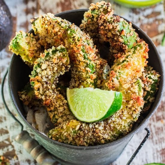 Avocado Fries | www.oliviascuisine.com | Looking for new ways to explore the deliciousness of avocados? Try these crunchy and creamy avocado fries! A great and healthy snack for all times. GuacIt AD