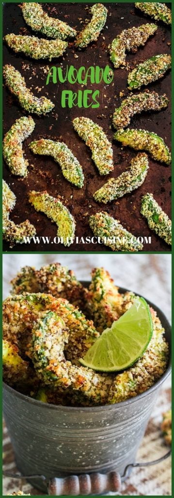 Avocado Fries | www.oliviascuisine.com | Looking for new ways to explore the deliciousness of avocados? Try these crunchy and creamy avocado fries! A great and healthy snack for all times. GuacIt AD