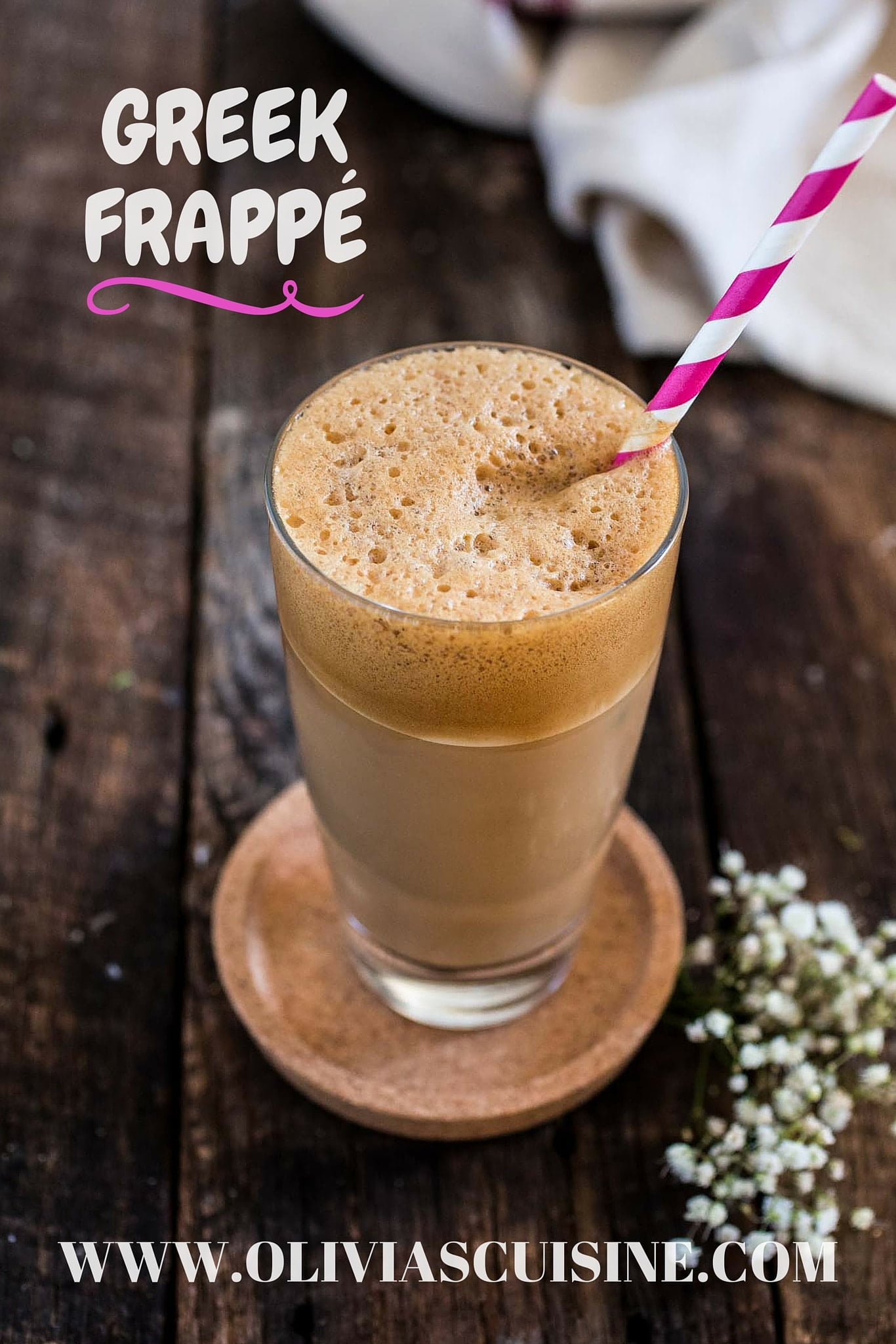 Greek Frappe | www.oliviascuisine.com | The hallmark of outdoor Greek coffee culture, the Frappe is a great caffeinated call for those hot summer days! ☀️ (In partnership with NESCAFÉ.)