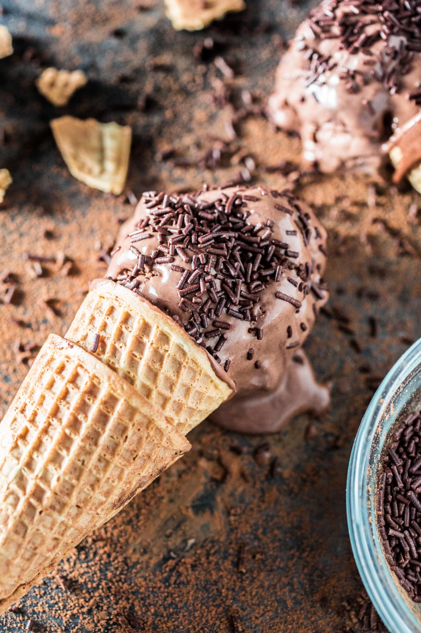 Brigadeiro Ice Cream | www.oliviascuisine.com | A fun frozen twist on a Brazilian favorite dessert: brigadeiro.