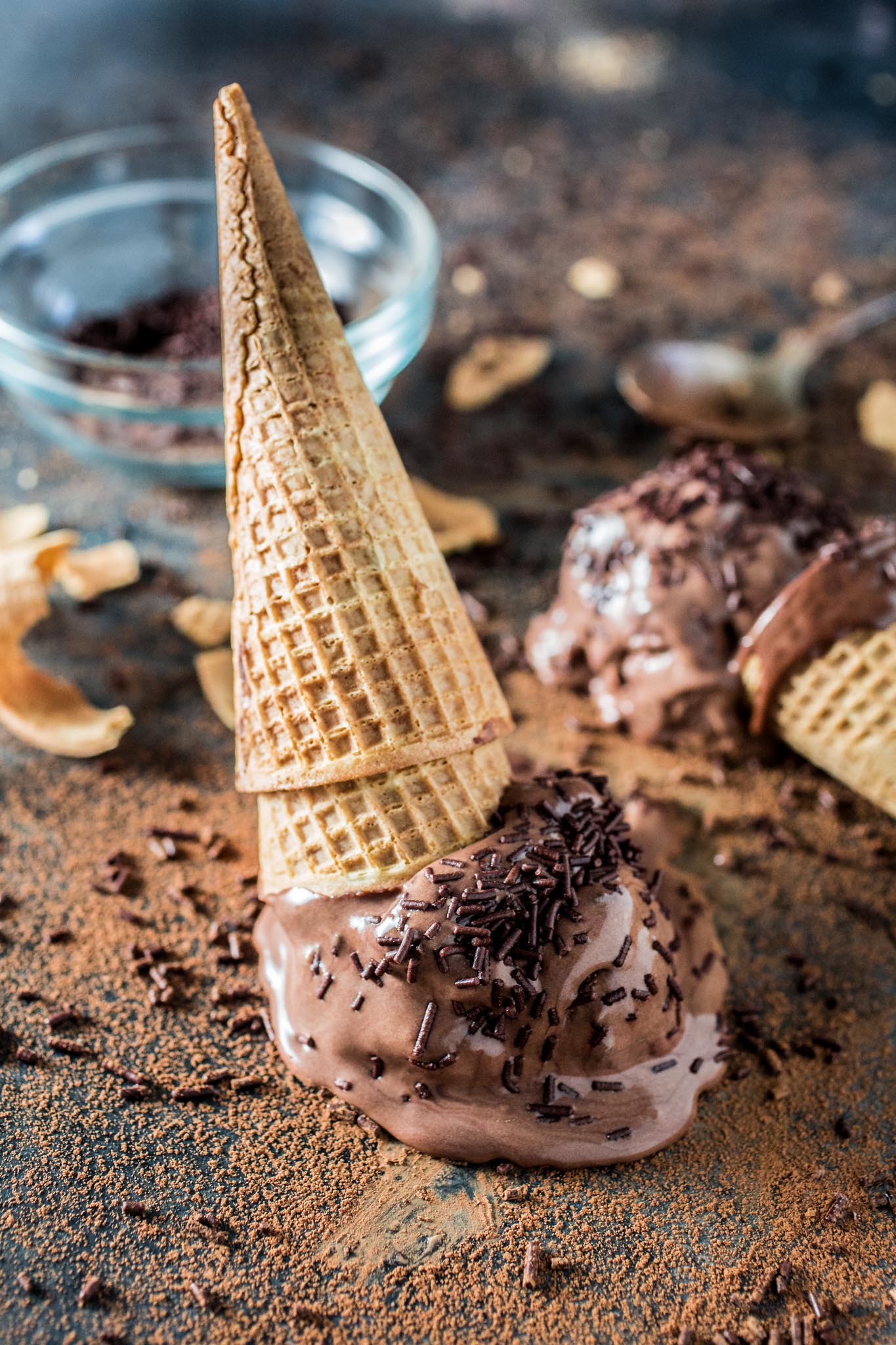 Brigadeiro Ice Cream | www.oliviascuisine.com | A fun frozen twist on a Brazilian favorite dessert: brigadeiro.