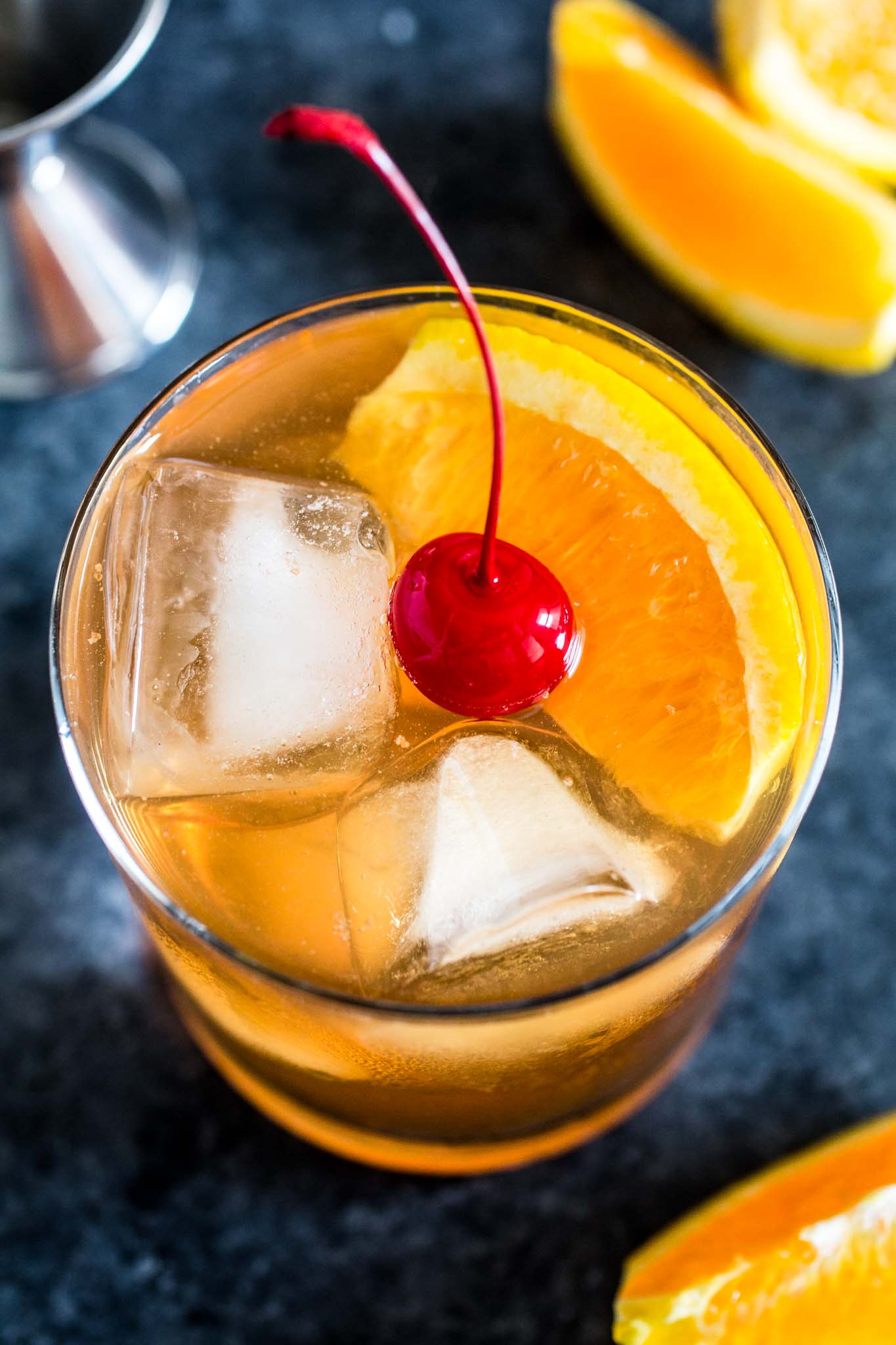 Bourbon Old Fashioned | www.oliviascuisine.com | A classic bourbon cocktail made with sugar, bitters and a good quality bourbon. Perfect for Father's Day!