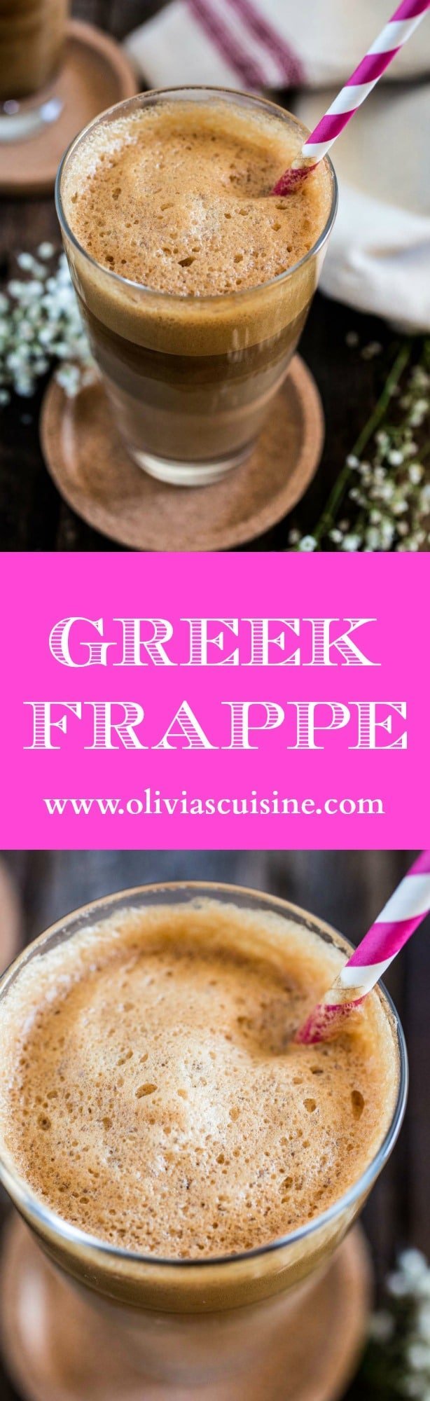 Greek Frappe | www.oliviascuisine.com | The hallmark of outdoor Greek coffee culture, the Frappe is a great caffeinated call for those hot summer days! ☀️ (In partnership with NESCAFÉ Clásico.)