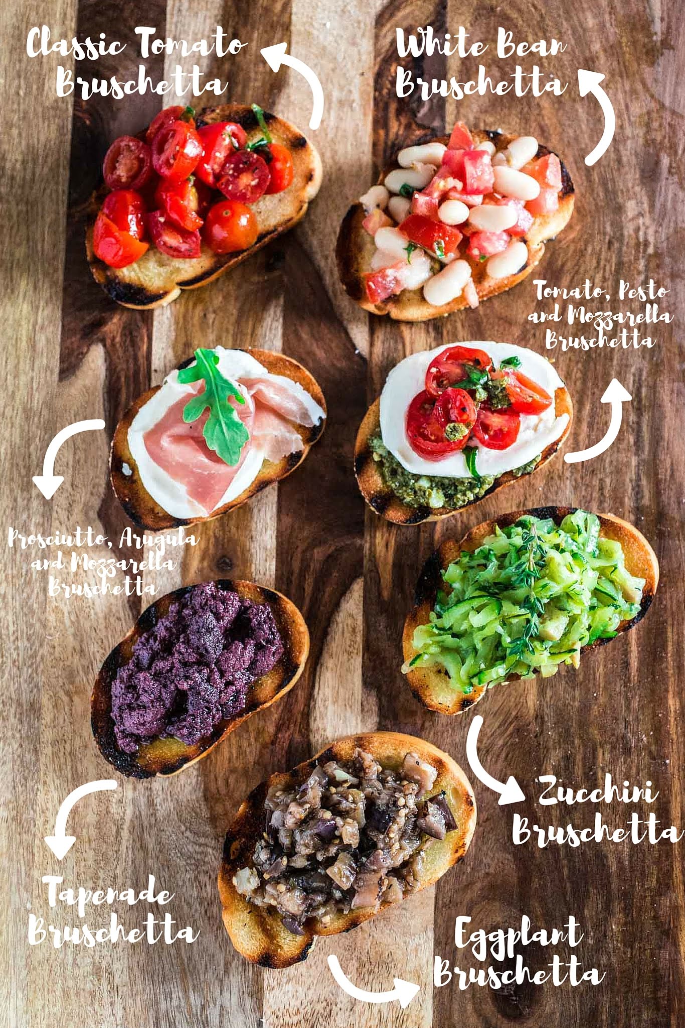Build Your Own Bruschetta Bar | www.oliviascuisine.com | A step by step tutorial so you can set up a beautiful and fun bruschetta station for your next party!