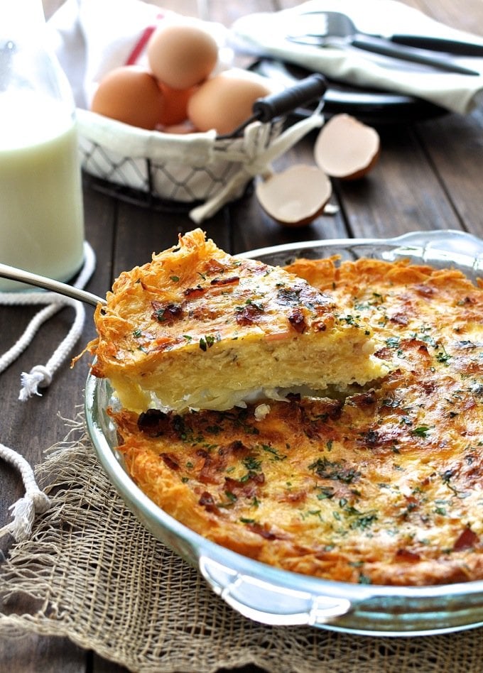 Hash brown quiche - 3