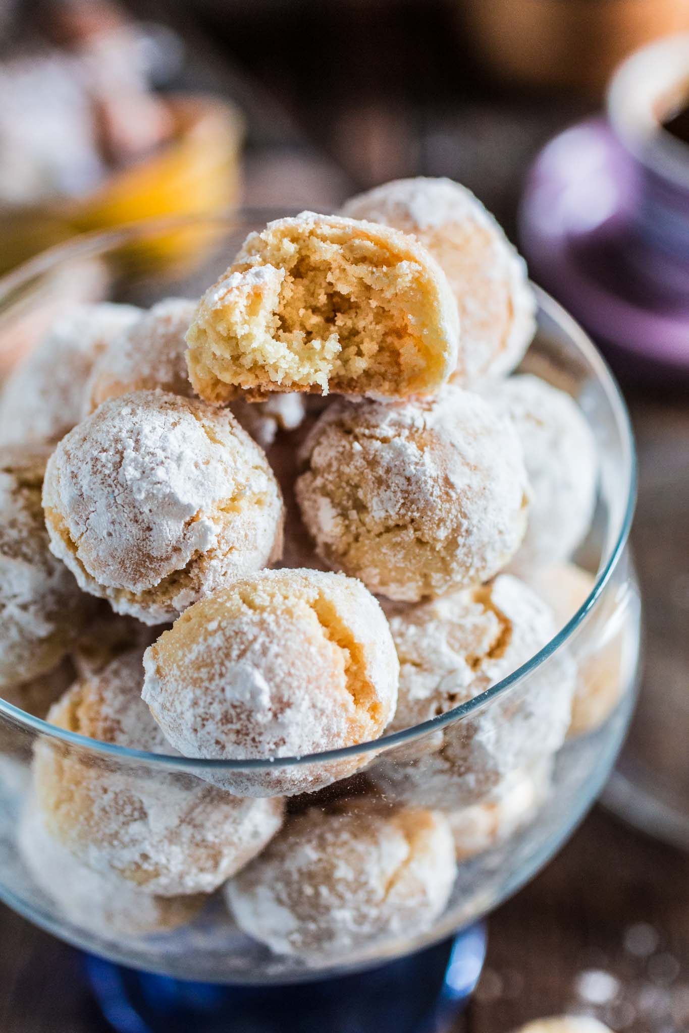 Amaretti Cookies | www.oliviascuisine.com | These chewy almond-flavored cookies are the most perfect accompaniment for a cup of coffee or Italian espresso. You might wanna double the batch, because they usually go very quickly!