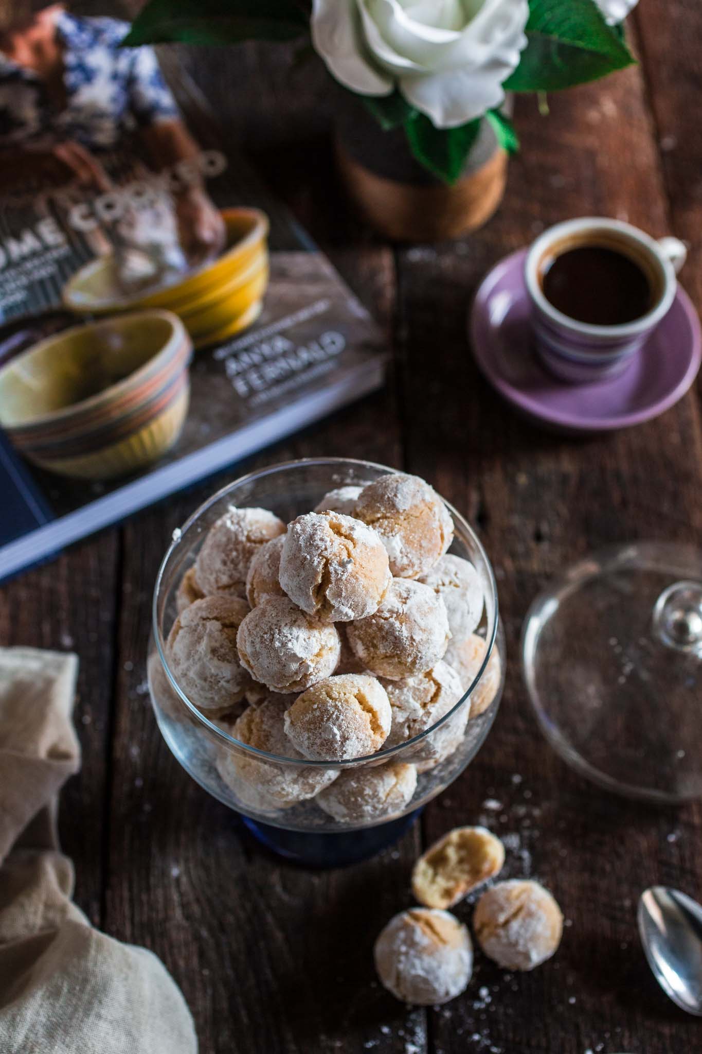 Amaretti Cookies | www.oliviascuisine.com | These chewy almond-flavored cookies are the most perfect accompaniment for a cup of coffee or Italian espresso. You might wanna double the batch, because they usually go very quickly!