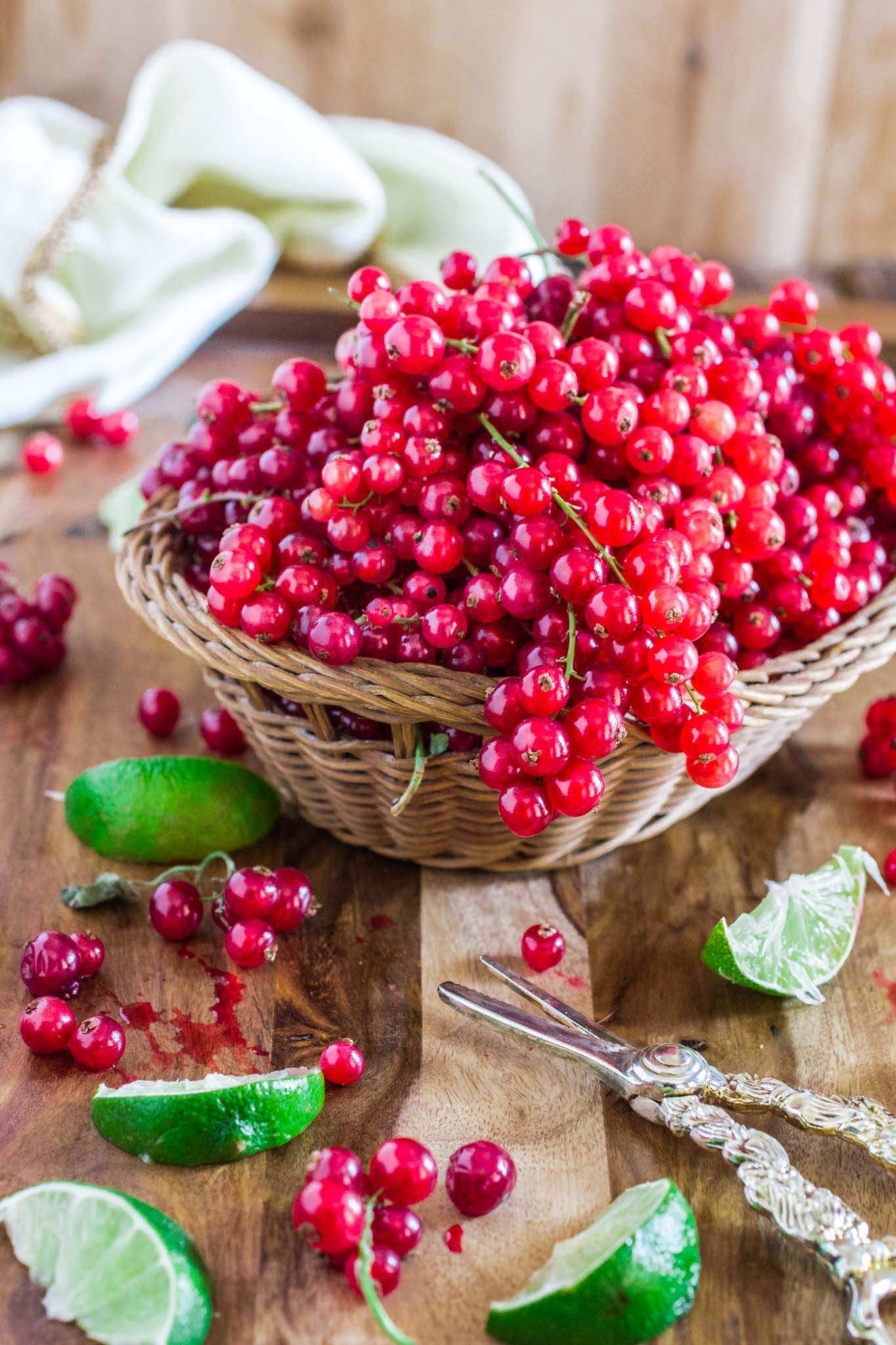 Red Currant Caipirinha | www.oliviascuisine.com | This red currant twist on a classic lime Caipirinha might be my new favorite summertime cocktail! Sour, sweet and as strong as you can take it. There's really no better way to beat the heat! (Sponsored by HBF International.)