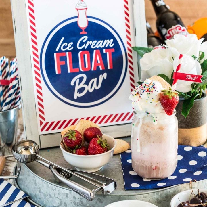 Ice Cream Float Bar