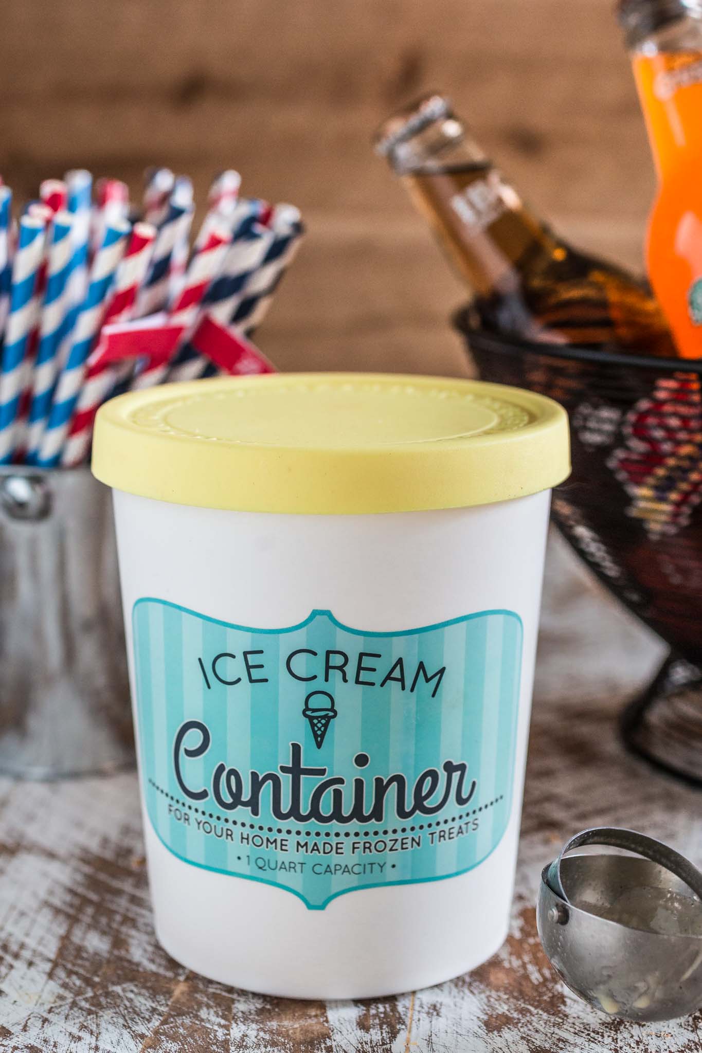 Ice Cream Float Bar | www.oliviascuisine.com | How fun would it be to set up a retro Ice Cream Float Bar at your next party? Not only is it entertaining for the kiddos, but the grown ups will love to relive their childhoods!