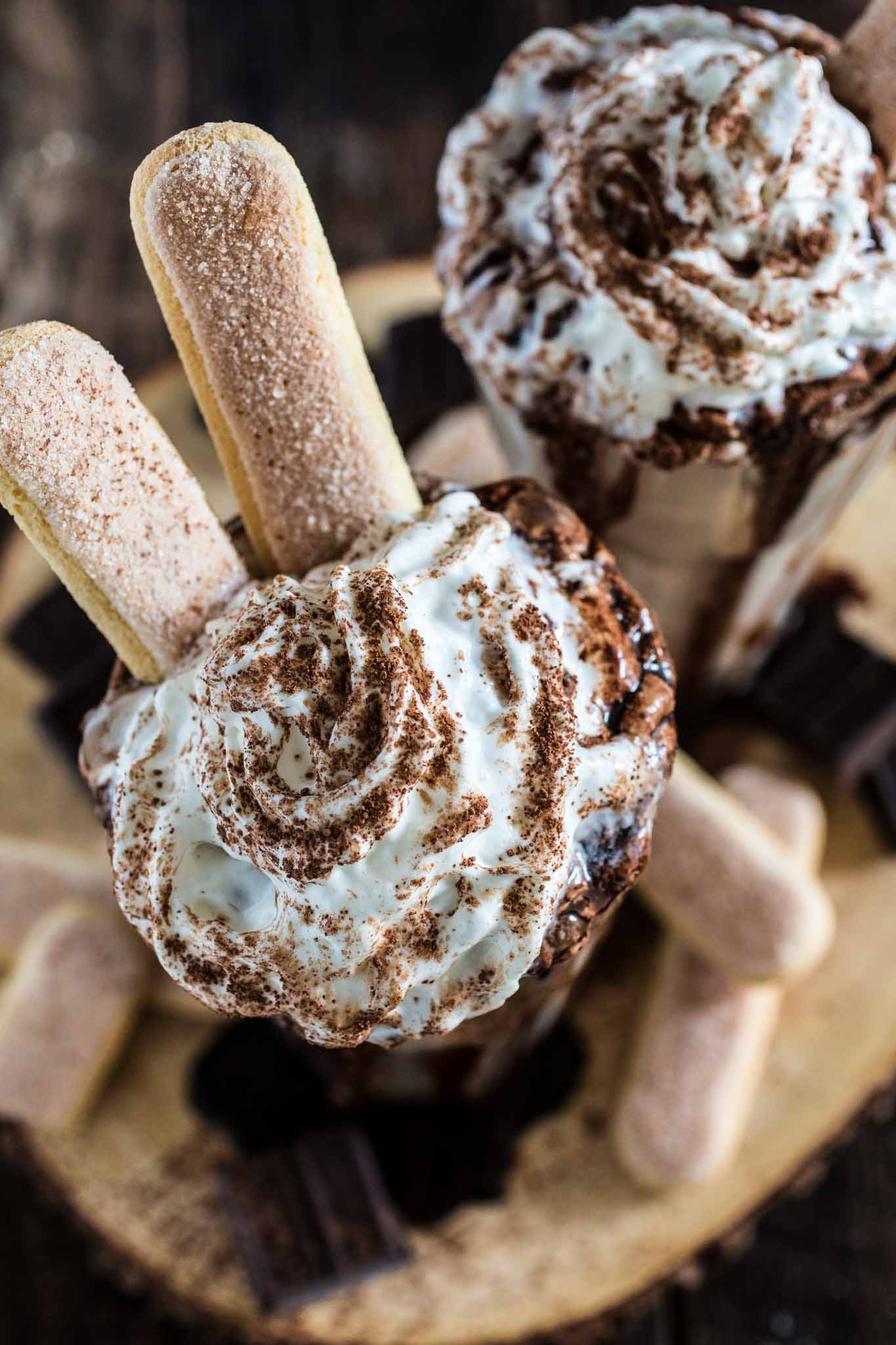 Tiramisu Milkshake | www.oliviascuisine.com | This EPIC milkshake, inspired by the classic Italian tiramisu, is rich, creamy and oh so delicious. It will definitely blow your mind!