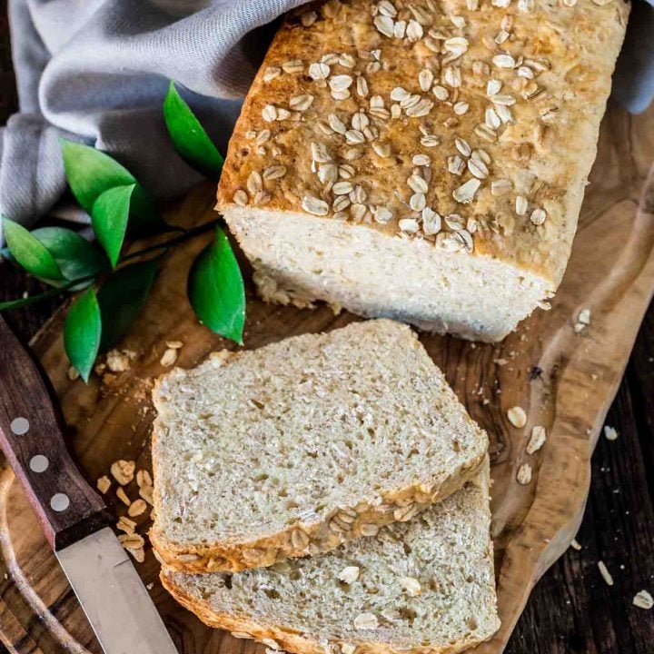 Honey Oat Bread | www.oliviascuisine.com | There’s nothing better than a loaf of fresh Honey Oat Bread right out of the oven! Soft, slightly chewy and oh so delicious.