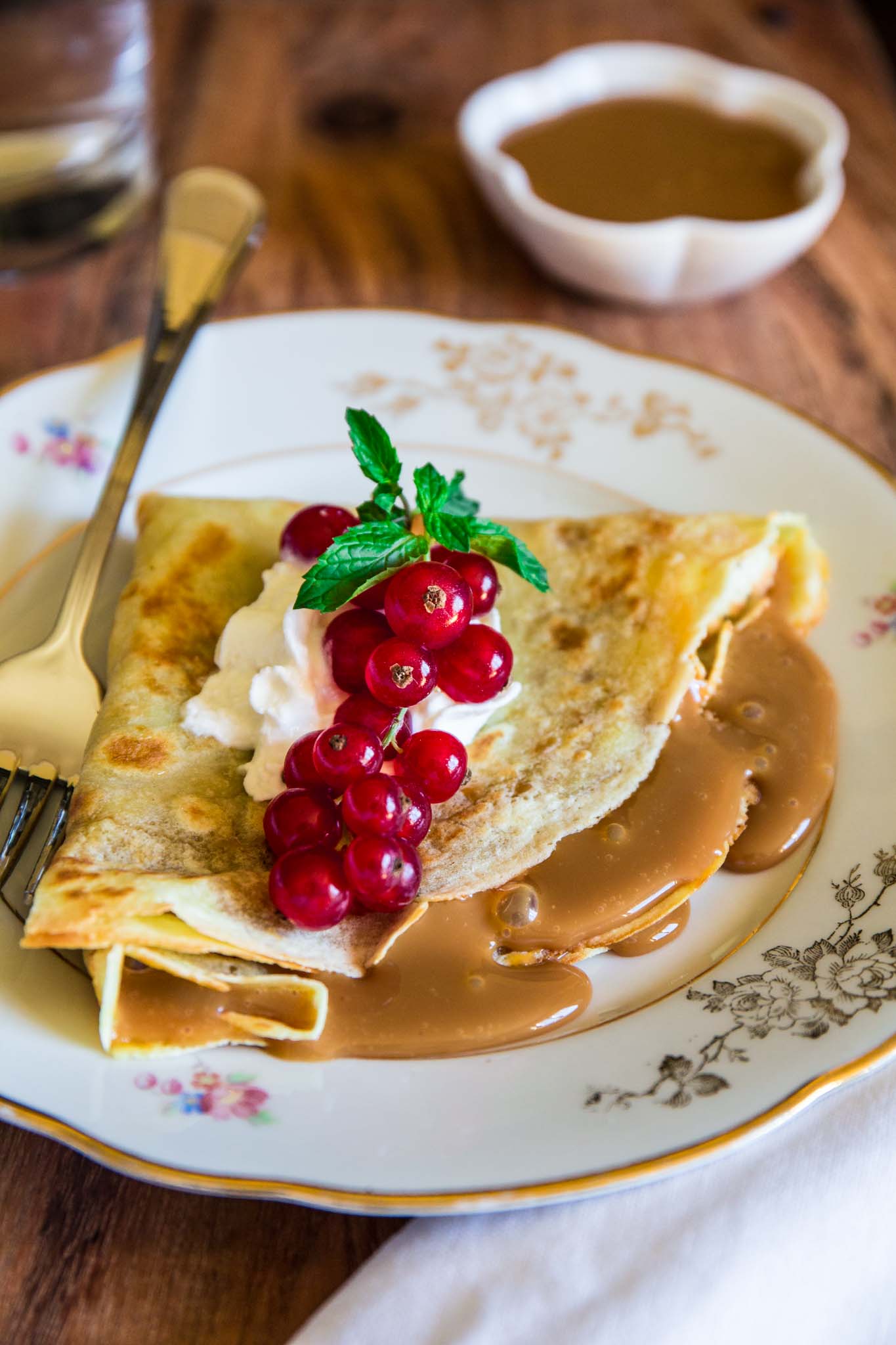 Dulce de Leche Crepes | www.oliviascuisine.com | A simple and easy Argentinian dessert, made even quicker when you use store bought dulce de leche.