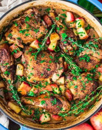 Poulet Vallée D’Auge (Creamy Chicken with Apples)