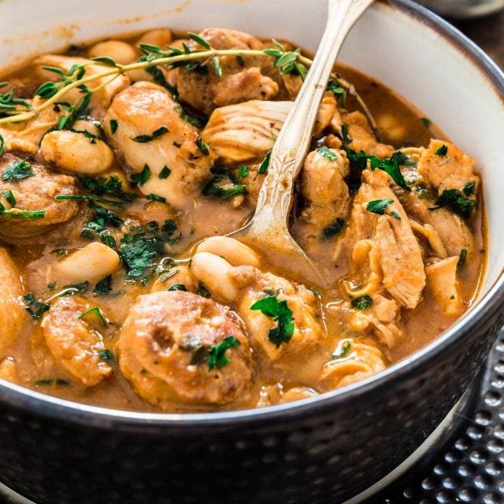 Brazilian Paprika Chicken Stew with White Beans