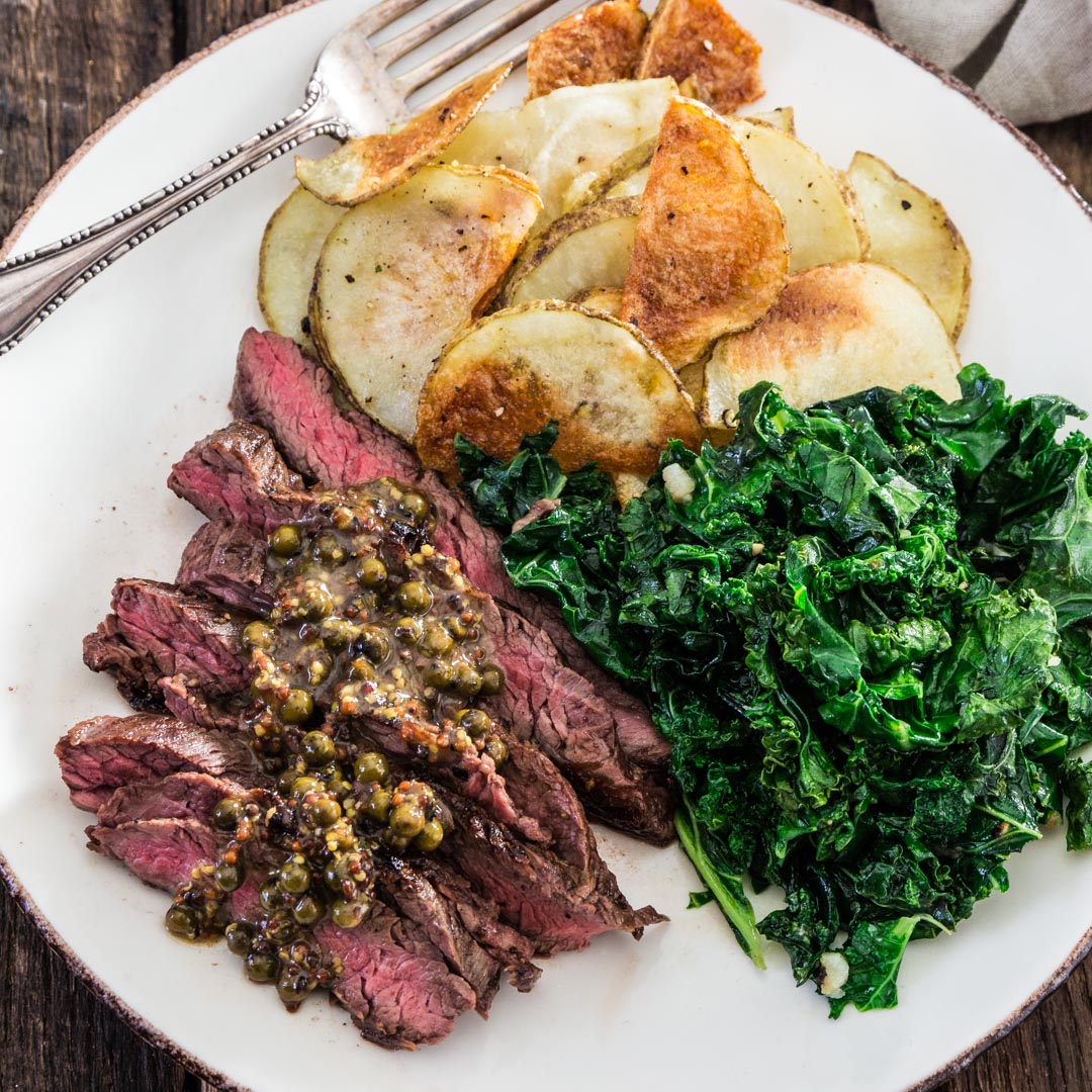 Steak with Green Peppercorn Sauce Olivia's Cuisine