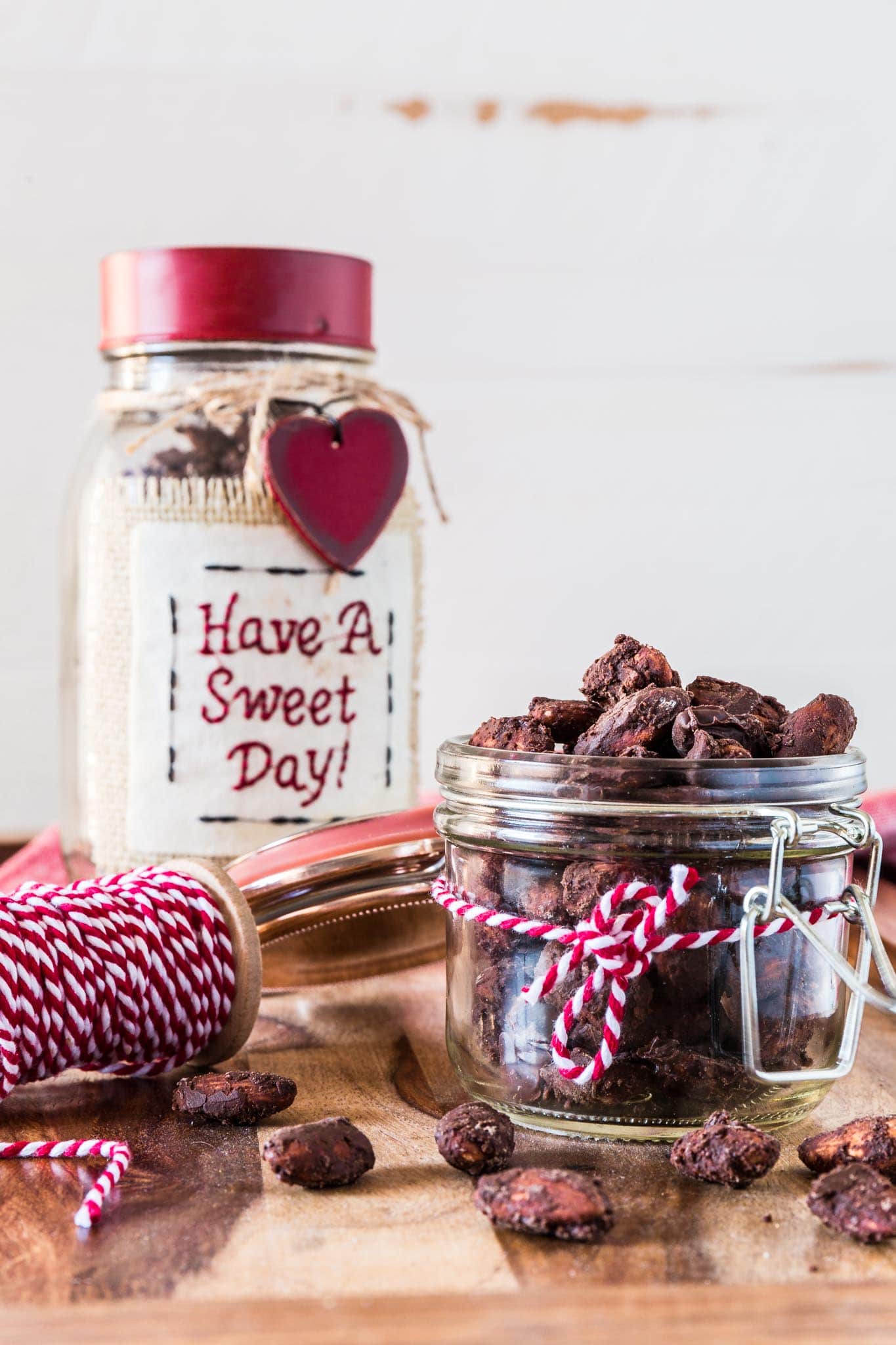 Spiced Chocolate Covered Almonds | www.oliviascuisine.com | If you love chocolate covered almonds, you’ll fall head-over-heels in love with this spiced version. They are great as an everyday snack but they also make a lovely edible gift! 