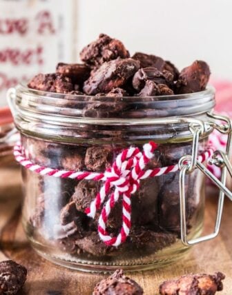 Spiced Chocolate Covered Almonds