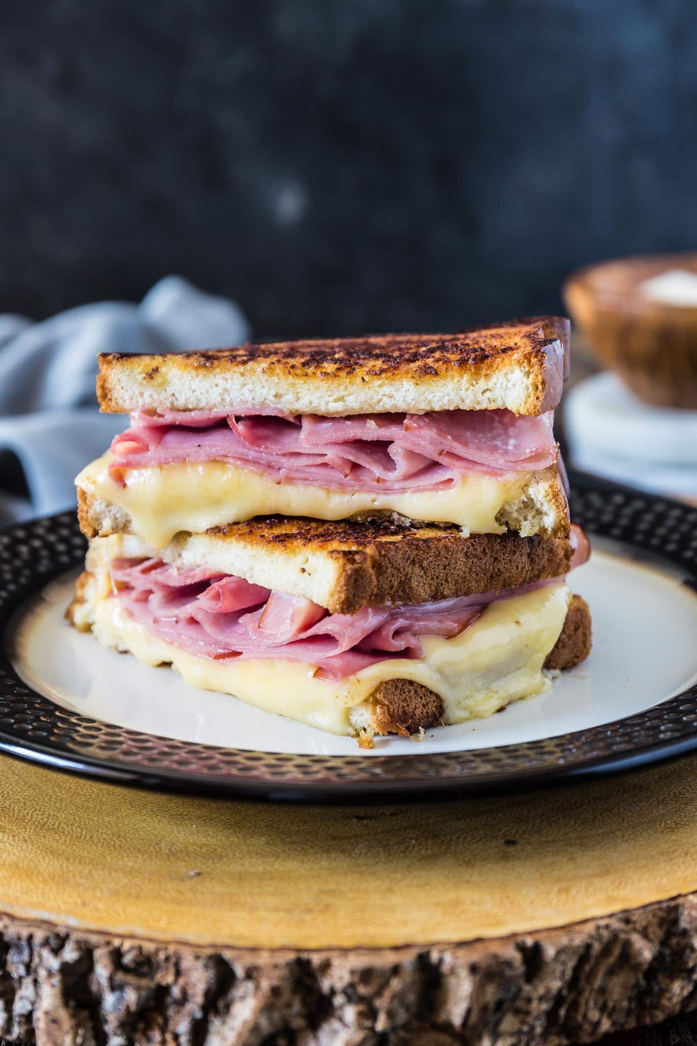 Gouda and Ham Melt | www.oliviascuisine.com | If you’re in the mood for a hearty sandwich but don’t have the energy for anything too complicated, this Gouda and Ham Melt is the perfect sandwich for you! (Recipe by @oliviascuisine)