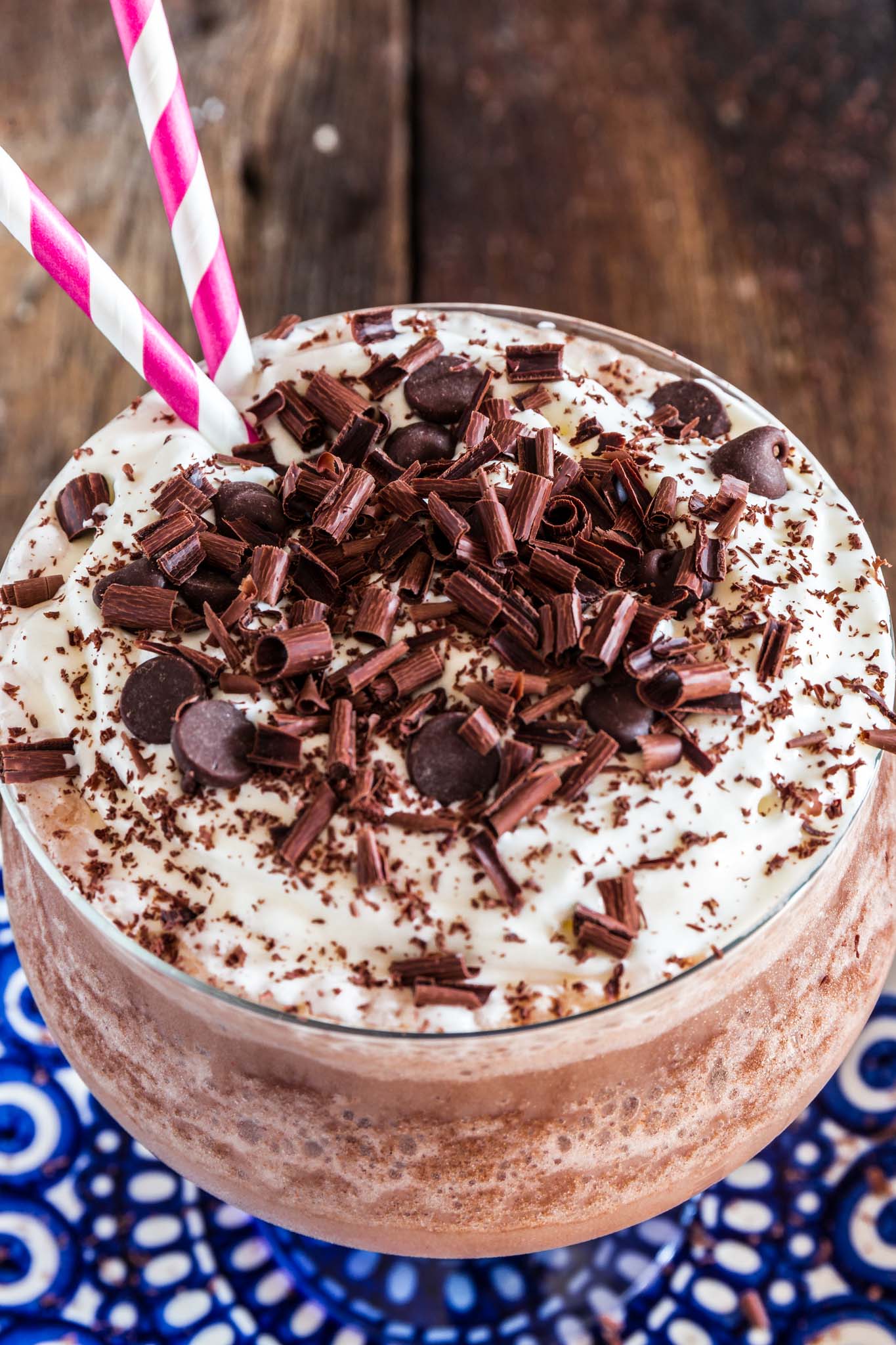 Frozen Hot Chocolate | www.oliviascuisine.com | Deliciously irresistible, this Frozen Hot Chocolate - inspired by the version served at Serendipity in NYC - is the ultimate summer treat! No wonder it makes Oprah want to "dance on the chandeliers". ??? (Recipe by @oliviascuisine.)