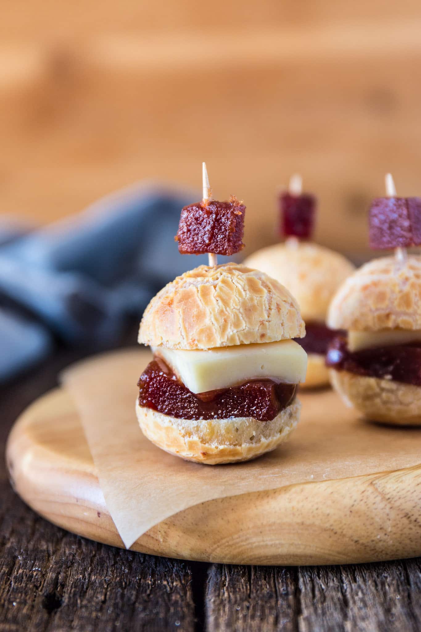 Romeo and Juliet Bites | www.oliviascuisine.com | A popular Brazilian flavor combination transformed into a party sized appetizer, which I decided to call Romeo and Juliet Bites! Because, as we say in Brazil, cheese without guava paste (goiabada) is like Romeo without Juliet. (Recipe by @oliviascuisine.)