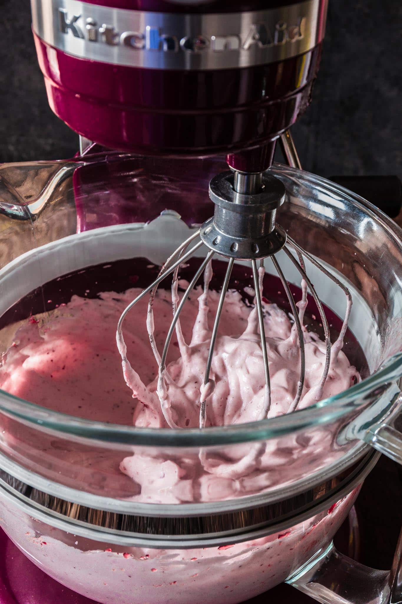 Trollkrem (Norwegian Lingonberry Mousse) | www.oliviascuisine.com | This Norwegian Trollkrem, aka the easiest dessert in the world, is a great dairy free recipe to have up your sleeve for when you have unexpected guests! Sweet, tart and oh so creamy! (Recipe by @oliviascuisine.)