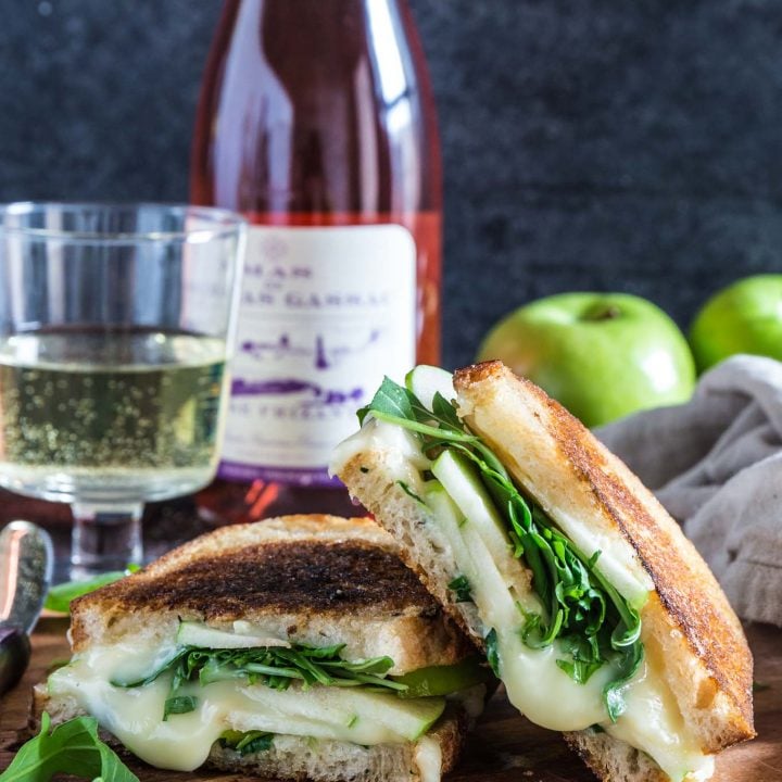 Apple, Arugula and Brie Panini with Honey Butter